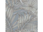 Luxusní vliesová tapeta na zeď, modrá, listy, 42206, Aura, Cristiana Masi by Parato