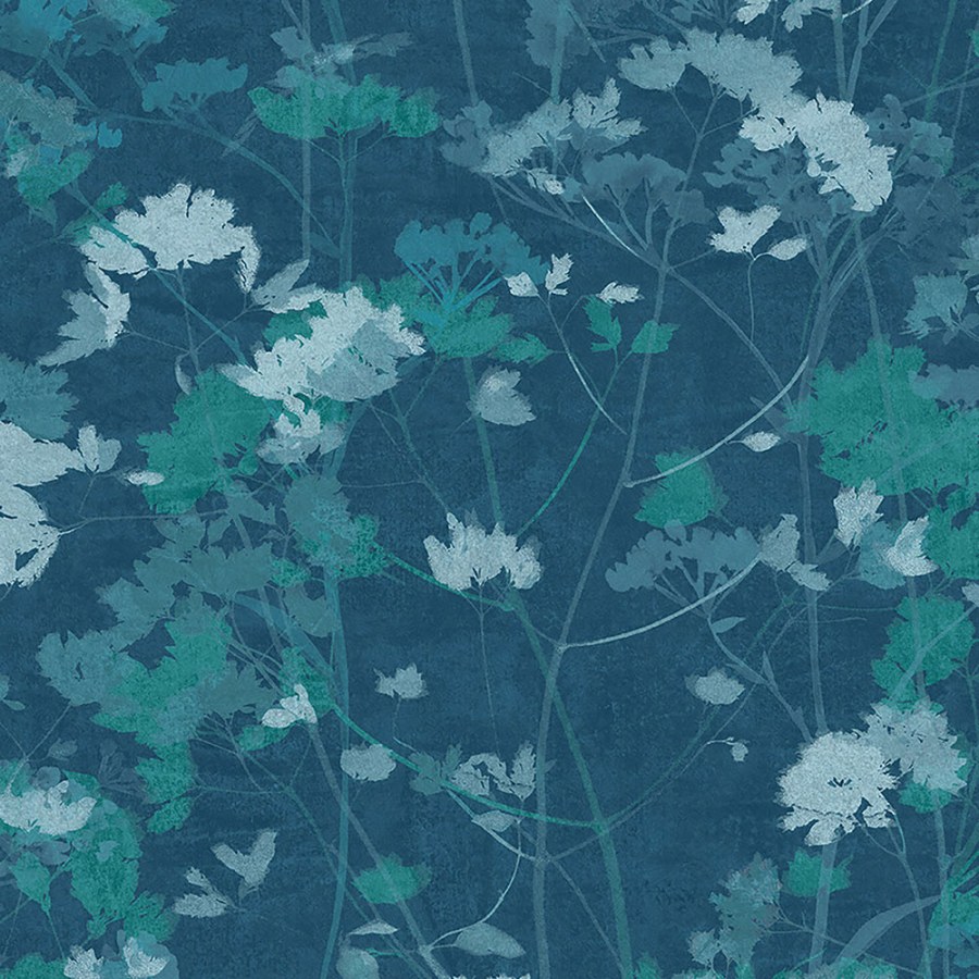 Vliesová tapeta na zeď, modro-zelená, rostliny, trávy, 124106, Utopia, Graham Brown Premium - Vliesové tapety