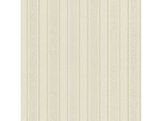 Luxusní vliesová tapeta na zeď, béžová, pruhy, Z15545, Mini Trend, Zambaiti Parati