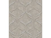 Luxusní vliesová tapeta na zeď, hnědo-šedá, ornamenty, Z15530, Mini Trend, Zambaiti Parati