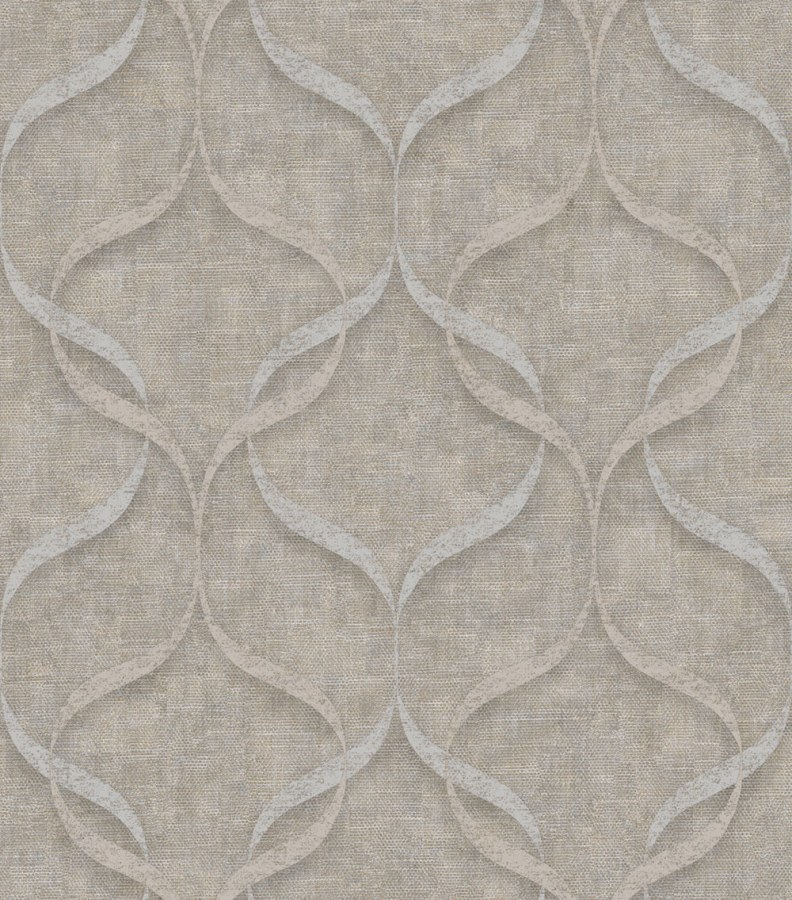 Luxusní vliesová tapeta na zeď, hnědo-šedá, ornamenty, Z15530, Mini Trend, Zambaiti Parati - Vliesové tapety