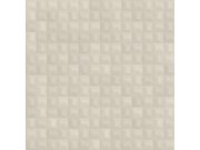 Luxusní geometrická vliesová tapeta na zeď, šedo-béžová, Z15514, Mini Trend, Zambaiti Parati