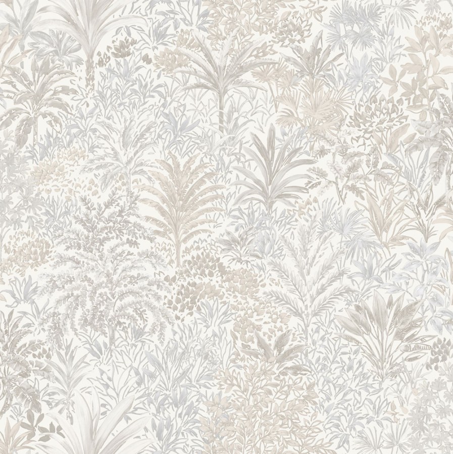 Luxusní vliesová tapeta na zeď, krémová, stromy, listy, Z15507, Mini Trend, Zambaiti Parati - Vliesové tapety