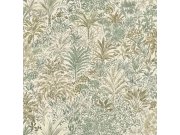 Luxusní vliesová tapeta na zeď, zelená, stromy, listy, Z15505, Mini Trend, Zambaiti Parati