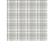 Vliesová tapeta na zeď, šedá, kostka, káro, 9819-4, Essential Stripes, ICH Wallcoverings