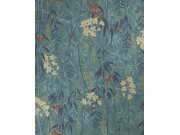 Modrá vliesová tapeta s květinami, 120612, Retreat, Graham&Brown Premium