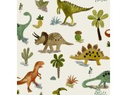 Tapety Yara Tapety dle materiálu Vliesové tapety - Dětská vliesová tapeta s dinosaury, 118331, Next Dětská vliesová tapeta s dinosaury, 118331, Next
