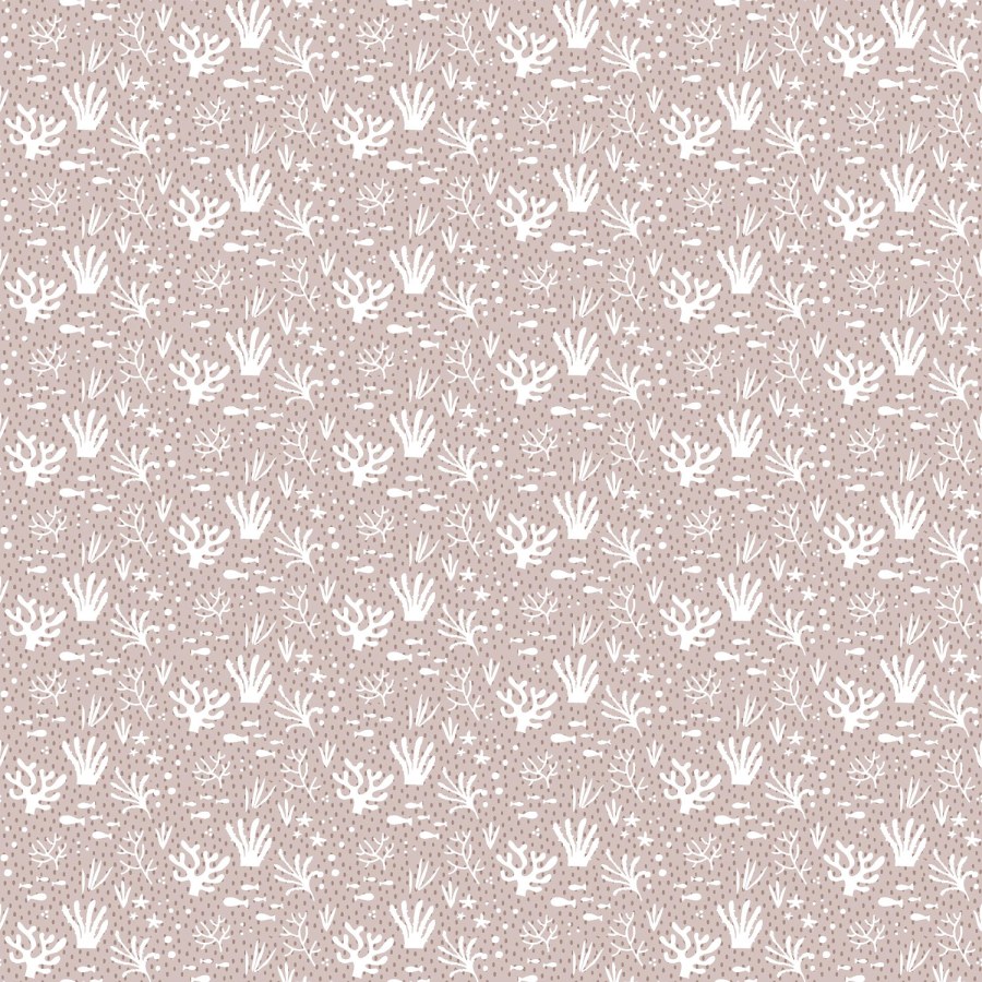 Růžová dětská vliesová tapeta na zeď, vodní rostliny a rybičky, 14854, Happy, Parato - Vliesové tapety