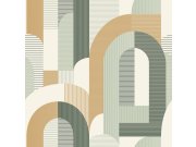 Tapety Yara Tapety dle materiálu Vliesové tapety - Zelená vliesová tapeta, styl Art Deco MN3609, Maison, Grandeco Zelená vliesová tapeta, styl Art Deco MN3609, Maison, Grandeco