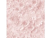 Vliesová květinová růžová tapeta s 3D efektem- M44603, My Kingdom, Ugépa