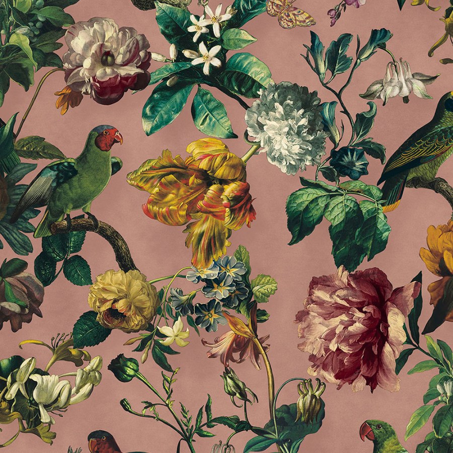Luxusní vliesová tapeta na zeď Ptáci, Květiny, 307304, Museum, Eijffinger - Vliesové tapety