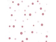 Dětská vliesová tapeta na zeď , růžové puntíky, 137-4, Sambori, ICH Wallcoverings