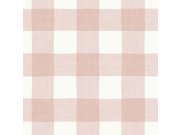 Růžovo-bílá vliesová tapeta na zeď, káro, 17158, MiniMe, Cristiana Masi by Parato