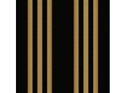 Vliesová tapeta na zeď, černo-zlatá, pruhy, 8200001, Vavex