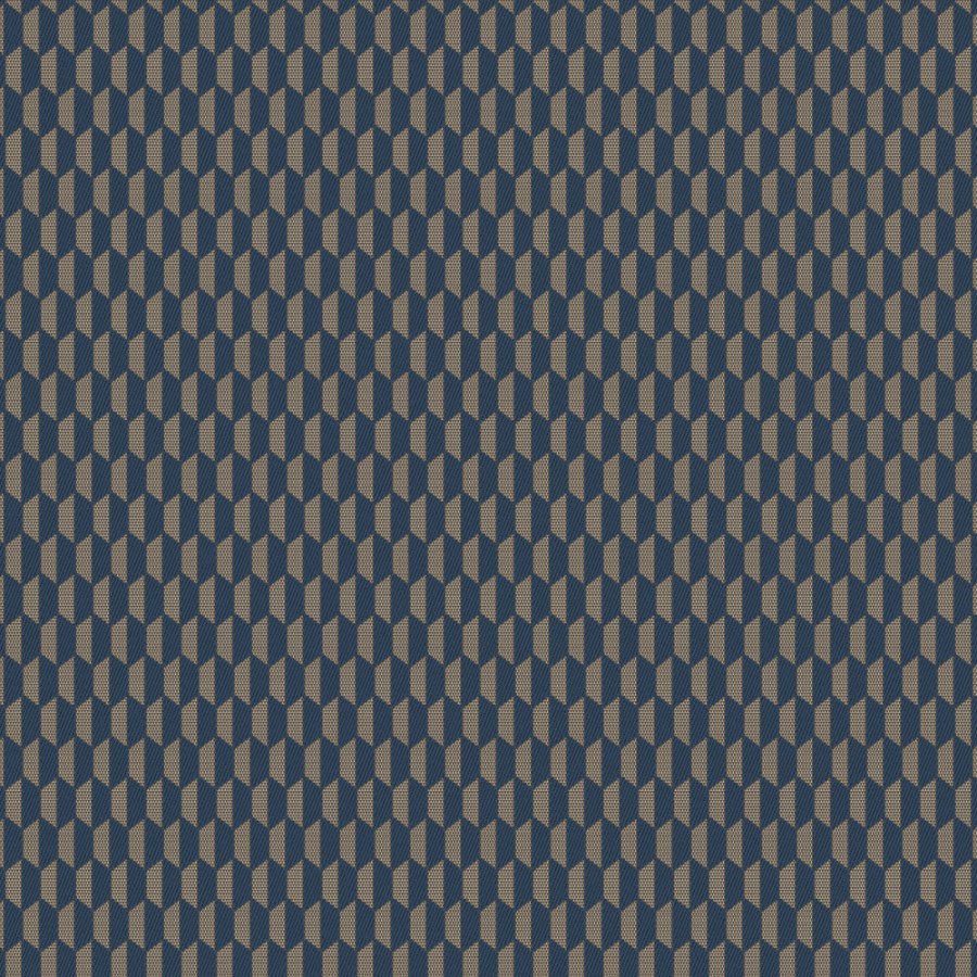 Geometrická vliesová tapeta na zeď, modro-hnědá, imitace látky, 23208-6, Omega, AdaWall - Vinylové tapety