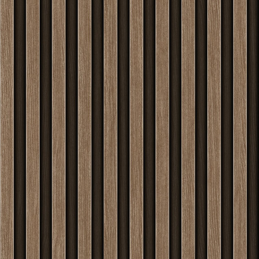 Vliesová tapeta na zeď, hnědá, imitace dřeva, lamely, 23211-2, Omega, AdaWall