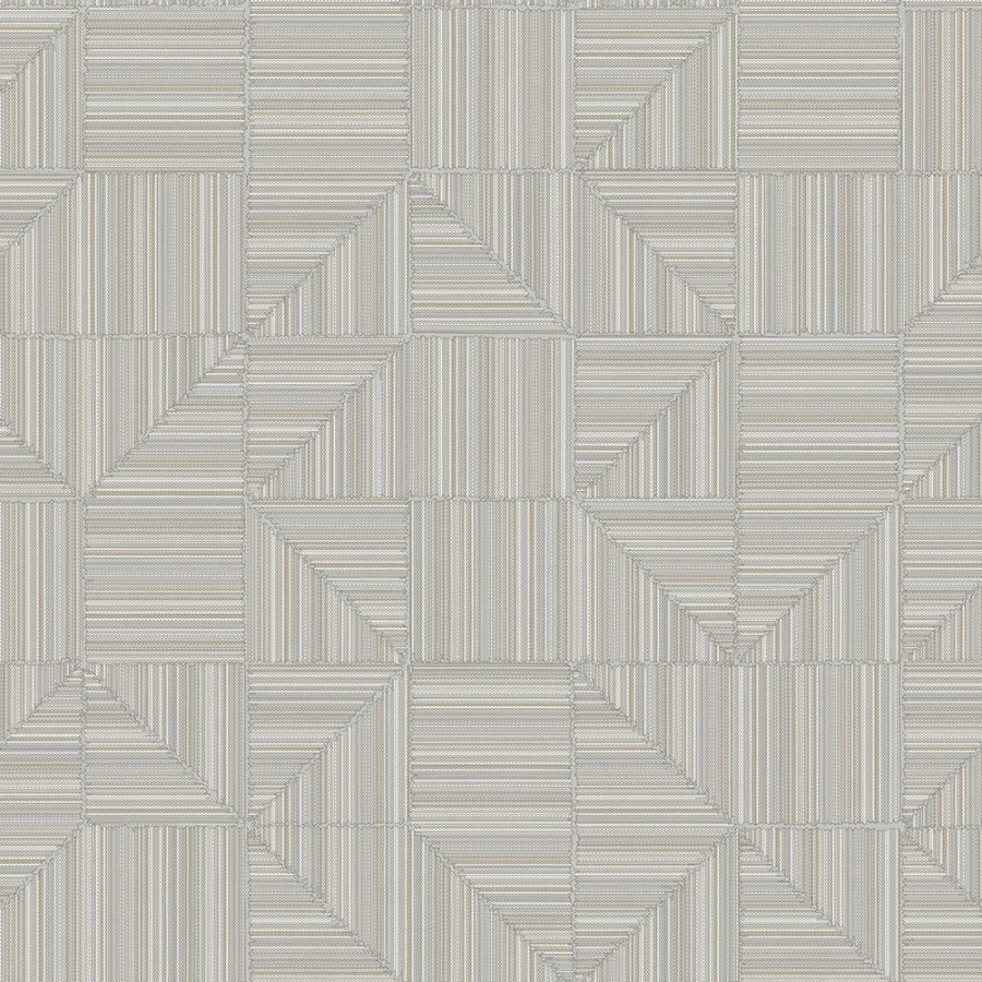 Geometrická vliesová tapeta na zeď, šedo-béžová, imitace látky, 23209-3, Omega, AdaWall - Vliesové tapety