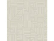 Geometrická vliesová tapeta na zeď, krémová, imitace látky, 23209-2, Omega, AdaWall