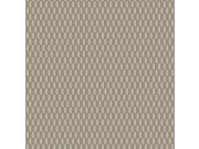 Geometrická vliesová tapeta na zeď, hnědá, imitace látky, 23208-5, Omega, AdaWall