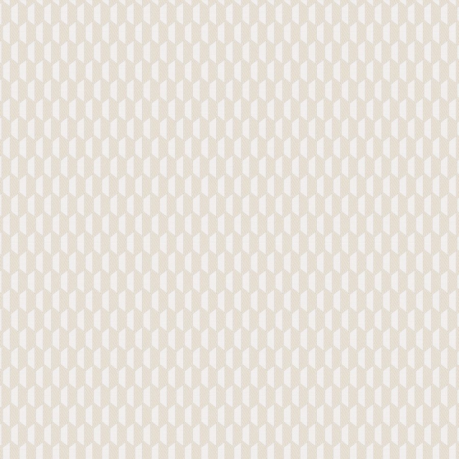 Geometrická vliesová tapeta na zeď, béžová, imitace látky, 23208-2, Omega, AdaWall - Vliesové tapety