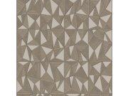 Geometrická vliesová tapeta na zeď, hnědá, 23204-4, Omega, AdaWall
