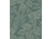 Zelená vliesová tapeta s listy, A69503, Omura, Grandeco