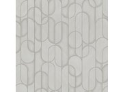 Geometrická vliesová tapeta na zeď, šedá, 1514-3, Vera, AdaWall