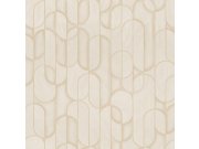 Geometrická vliesová tapeta na zeď, béžová, 1514-2, Vera, AdaWall