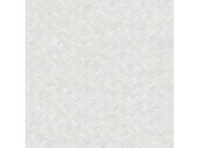 Vliesová tapeta na zeď, bílo-šedá, imitace rohože, 1511-1, Vera, AdaWall