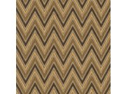 Geometrická vliesová tapeta na zeď, hnědá, cik cak vzor, 1509-4, Vera, AdaWall