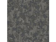 Vliesová tapeta na zeď, černo-stříbrná, štuk, 1504-5, Vera, AdaWall