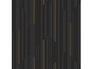 Luxusní hnědo-bronzová geometrická vliesová tapeta na zeď, Z34912, Elie Saab 2