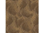 Luxusní hnědo-zlatá vliesová tapeta s listy, Z34902, Elie Saab 2