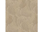 Luxusní hnědo-béžová vliesová tapeta s listy, Z34900, Elie Saab 2
