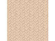 Vliesová tapeta na zeď, béžová, imitace rohože, M69007, Nomade, Ugépa