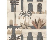 Vliesová tapeta na zeď, hnědo-černá, stromy, rostliny, M65909, Nomade, Ugépa