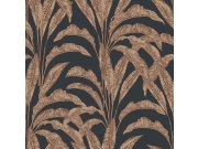 Vliesová tapeta na zeď, černá, listy, M61905, Nomade, Ugépa