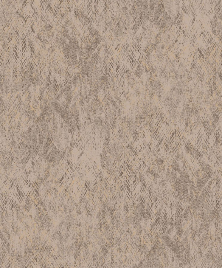 Vliesová tapeta na zeď, hnědá, imitace hadí kůže, M33418, Nomade, Ugépa - Vliesové tapety