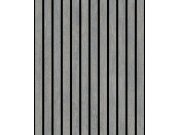 3D Vliesová tapeta na zeď, šedá, imitace dřeva, palubky, lamely, M80209, Brut, Ugépa