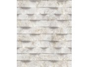 Vliesová tapeta na zeď, šedo-béžová, 3D obklad mramor, M79907, Brut, Ugépa