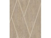 Geometrická vliesová tapeta na zeď, hnědá, dřevo, M75708, Brut, Ugépa