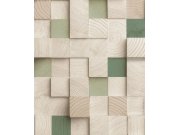 3D Vliesová tapeta na zeď, imitace dřevěného obložení, M80104, Artifice, Ugépa