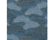 Modrá vliesová tapeta na zeď, větvičky, stromy, M64401, Elegance, Ugepa