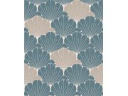 Zeleno-zlatá květinová vliesová tapeta na zeď, M64004, Elegance, Ugepa