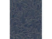 Modrá vliesová tapeta na zeď, mořské vlny, M62901, Elegance, Ugepa Tapety Yara - Ugépa