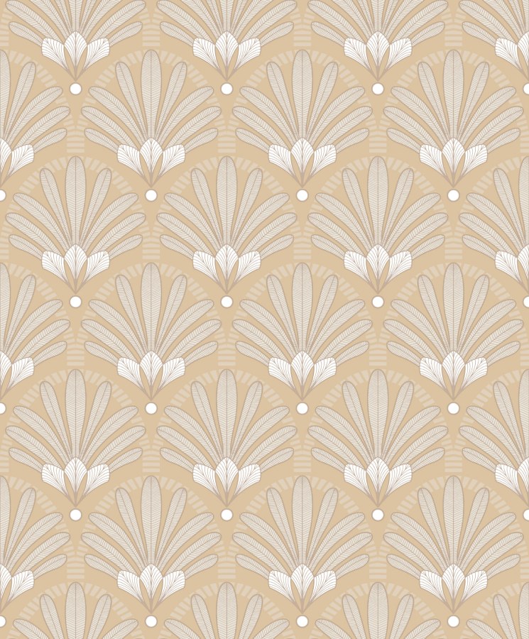 Okrová vliesová tapeta Art Deco, M53302, Elegance, Ugepa - Vliesové tapety