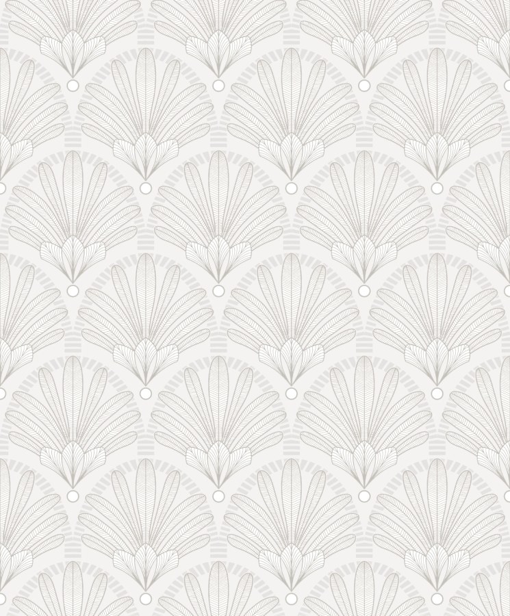 Bílo-stříbrná vliesová tapeta Art Deco, M53300, Elegance, Ugepa - Vliesové tapety