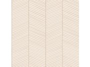 Geometrická vliesová tapeta na zeď, krémová, 139565, Bloom, Esta Home