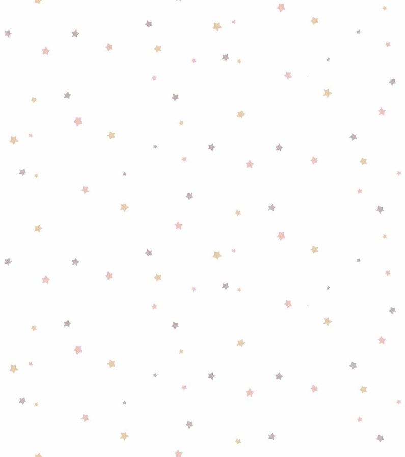 Bílá vliesová tapeta s hvězdičkami, 17164, MiniMe, Cristiana Masi by Parato