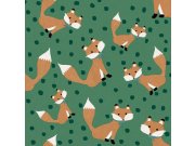 Tapety Yara Tapety dle materiálu Vliesové tapety - Zelená dětská vliesová tapeta se zvířátky, 17117, MiniMe, Cristiana Masi by Parato Zelená dětská vliesová tapeta se zvířátky, 17117, MiniMe, Cristiana Masi by Parato